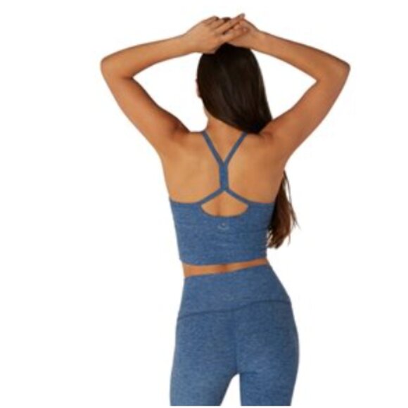 Beyond Yoga Spacedye Slim Racerback Cropped Tank Serene/Hazy Blue - XL - Picture 1 of 5